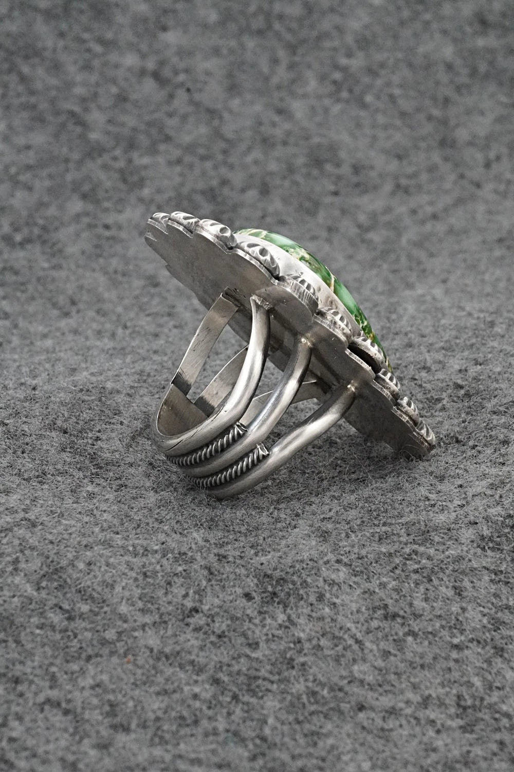 Turquoise & Sterling Silver Ring - Michael Calladitto - Size 9.5