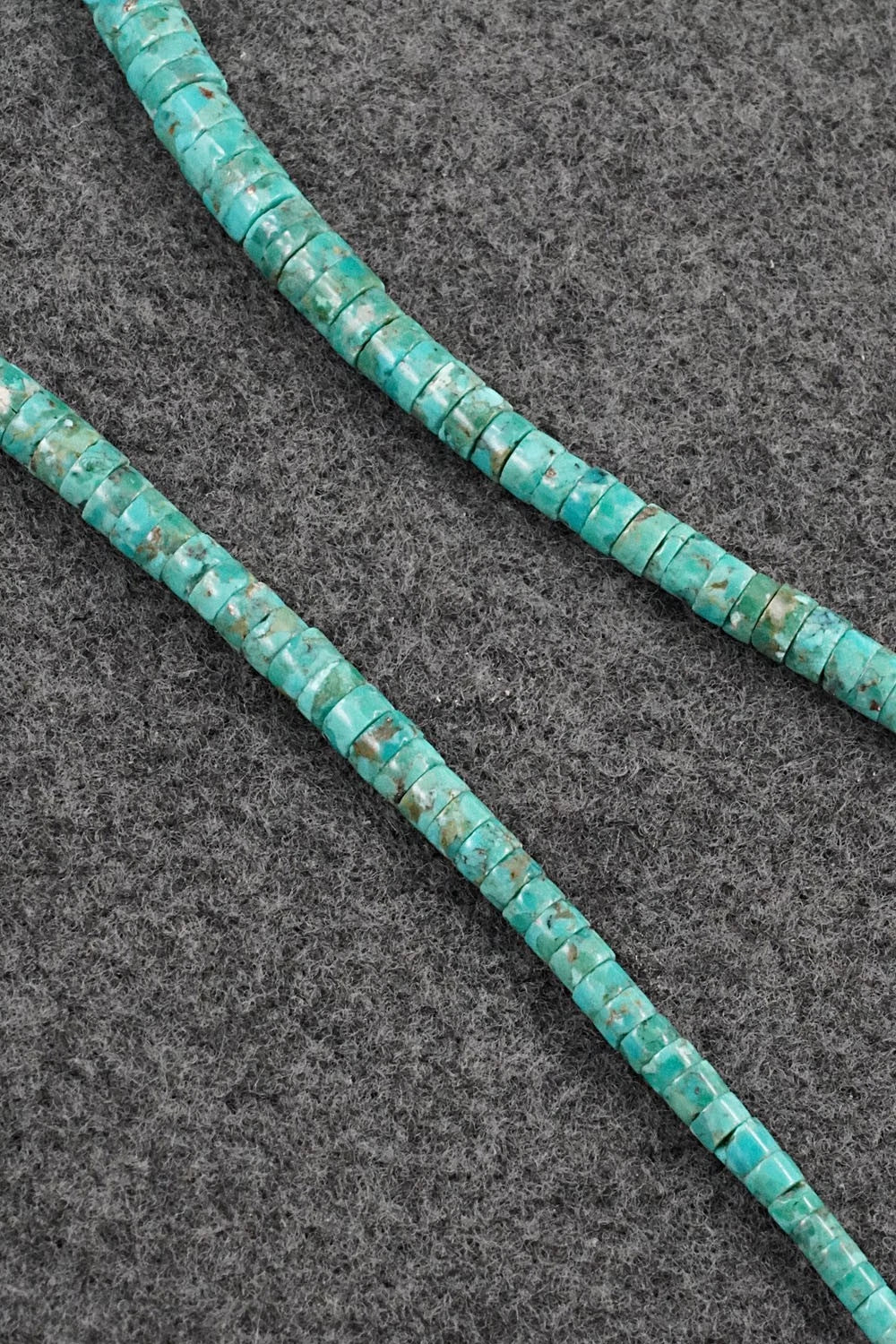 Turquoise & Sterling Silver Necklace 18" - Doreen Jake