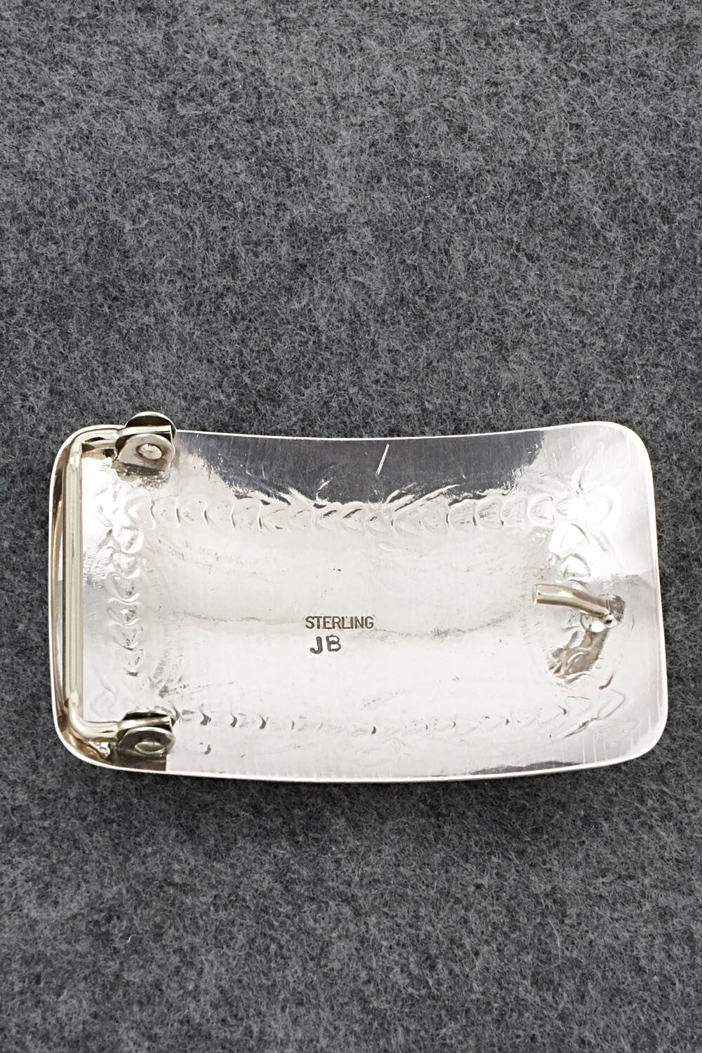 Turquoise & Sterling Silver Belt Buckle - Jolene Begay