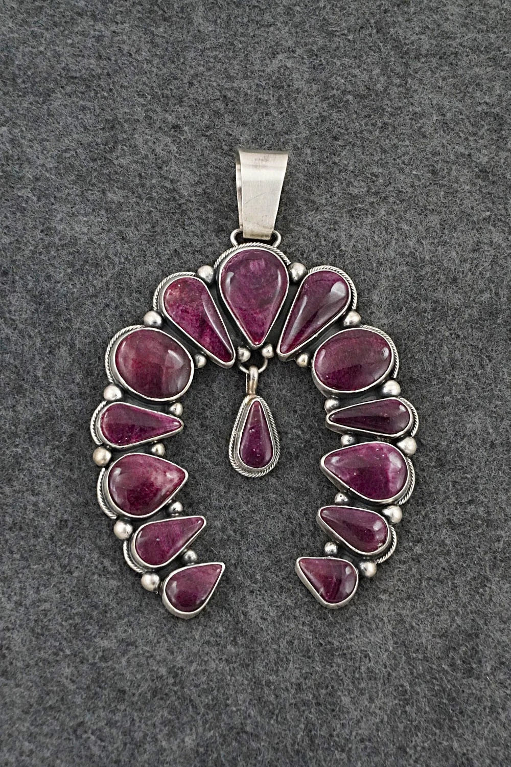 Spiny Oyster & Sterling Silver Pendant - Paul Livingston