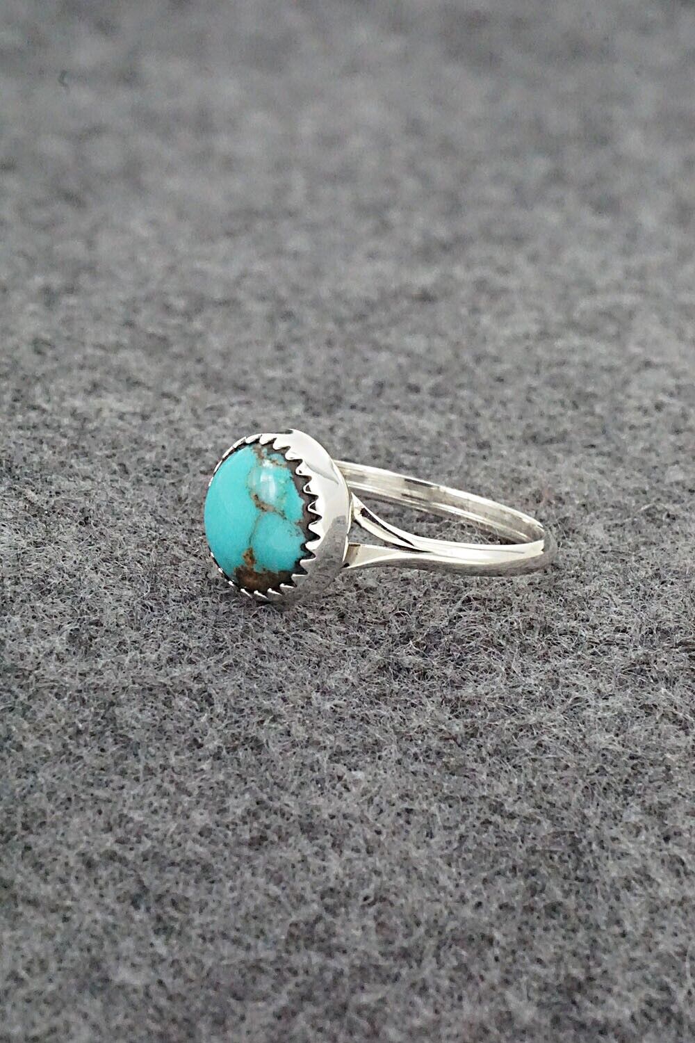 Turquoise & Sterling Silver Ring - Betty Hawthorne - Size 6