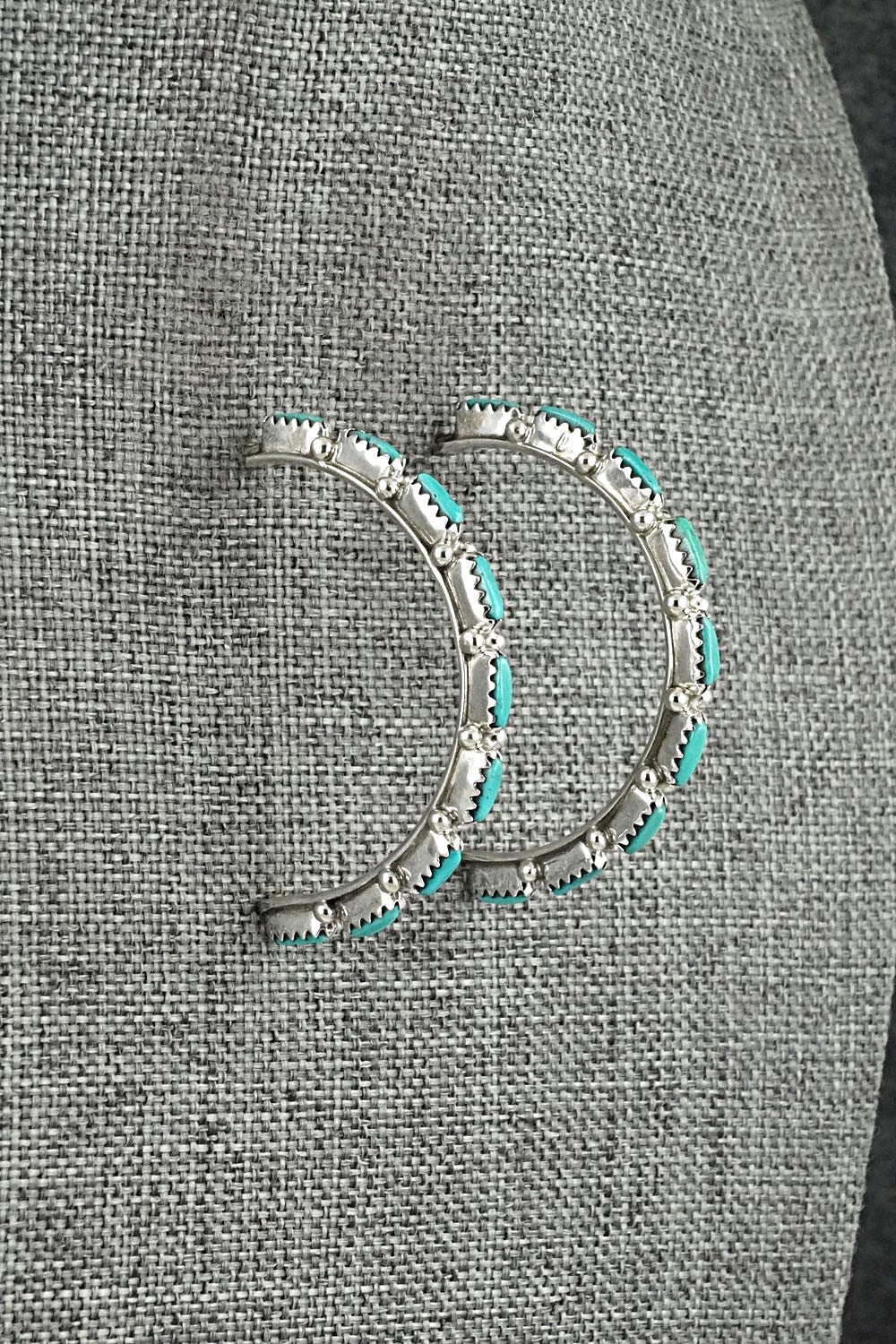 Turquoise & Sterling Silver Earrings - Murray Hannaweeka