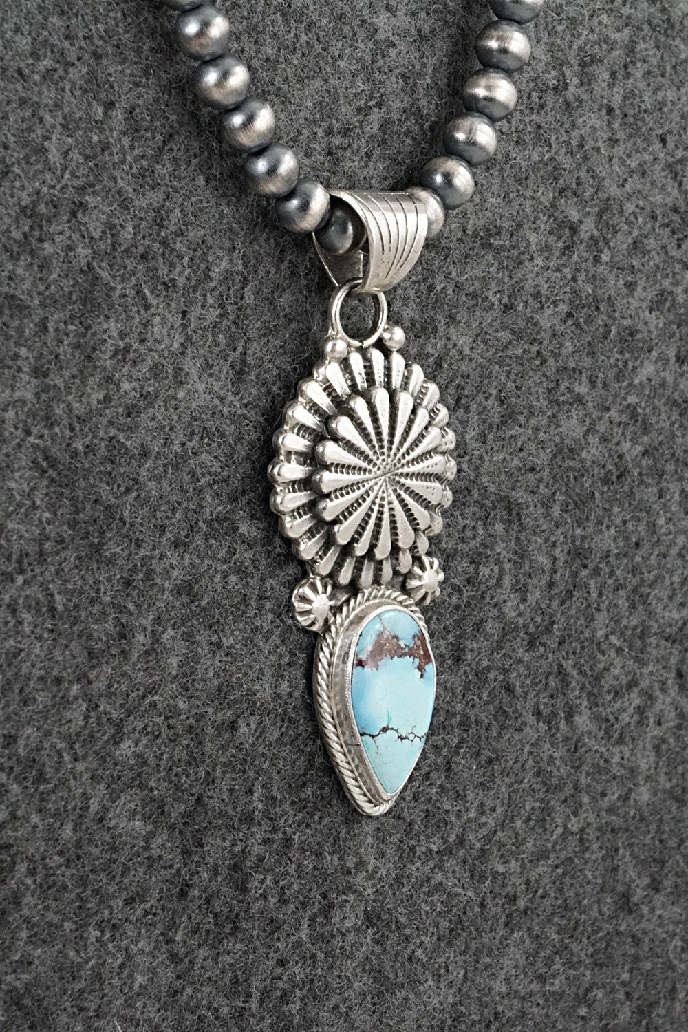 Turquoise & Sterling Silver Necklace - Sharon McCarthy