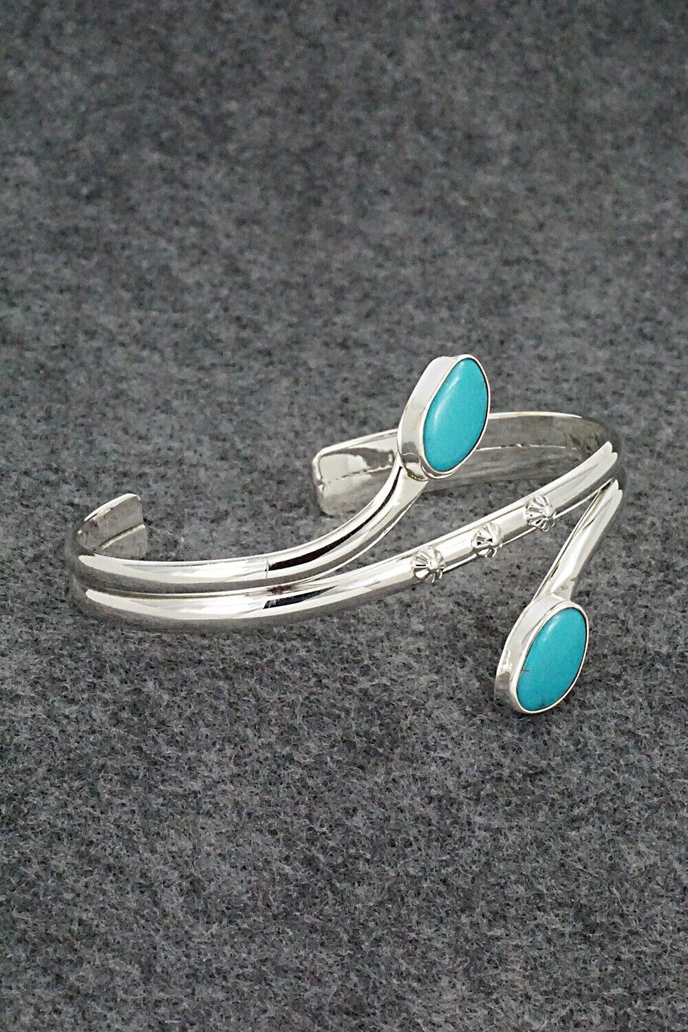 Turquoise & Sterling Silver Bracelet - Thomas Yazzie