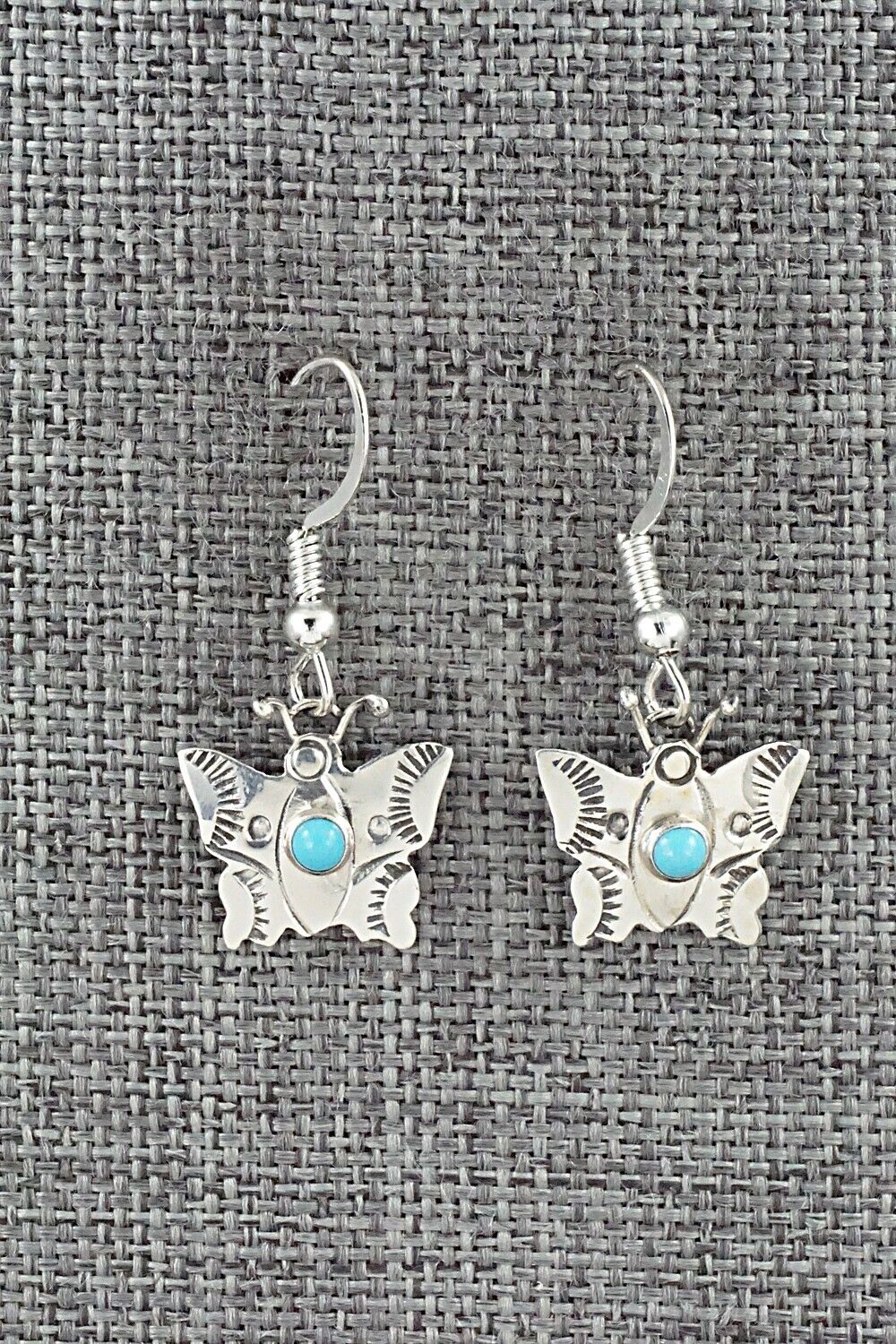 Turquoise & Sterling Silver Earrings - Lucille Platero