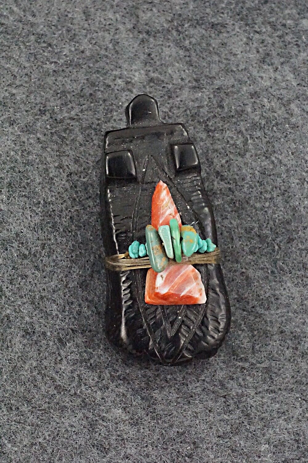 Badger Zuni Fetish Carving - Danny Lonjose