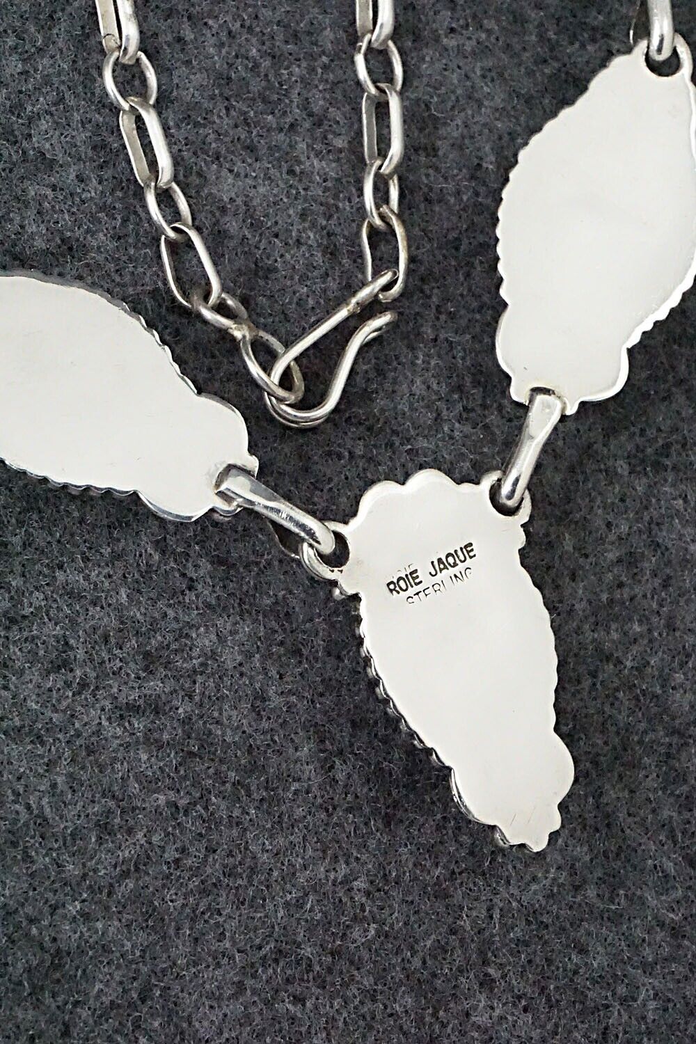 Multi Stone & Sterling Silver Necklace - Roie Jaque