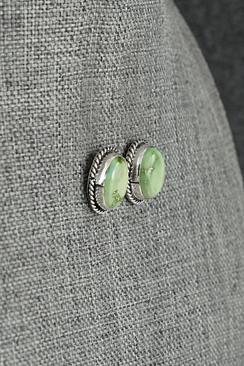 Turquoise & Sterling Silver Earrings - Rosemary Saunders