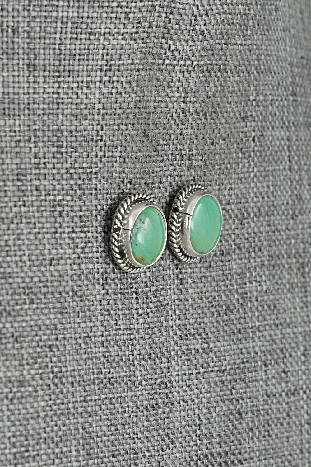 Turquoise & Sterling Silver Earrings - Rosemary Saunders