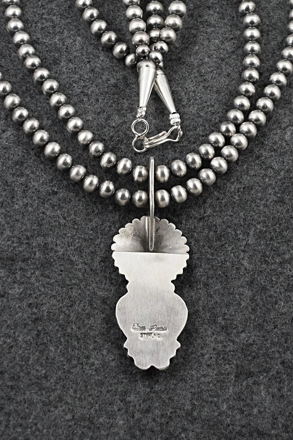 Turquoise & Sterling Silver Necklace - Tom Lewis