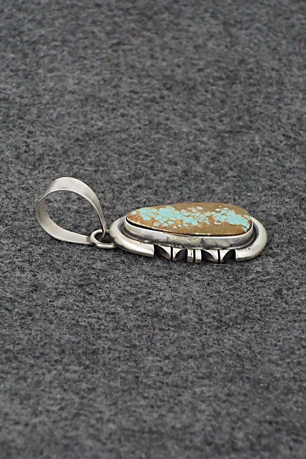 Turquoise & Sterling Silver Pendant - Randy Billy