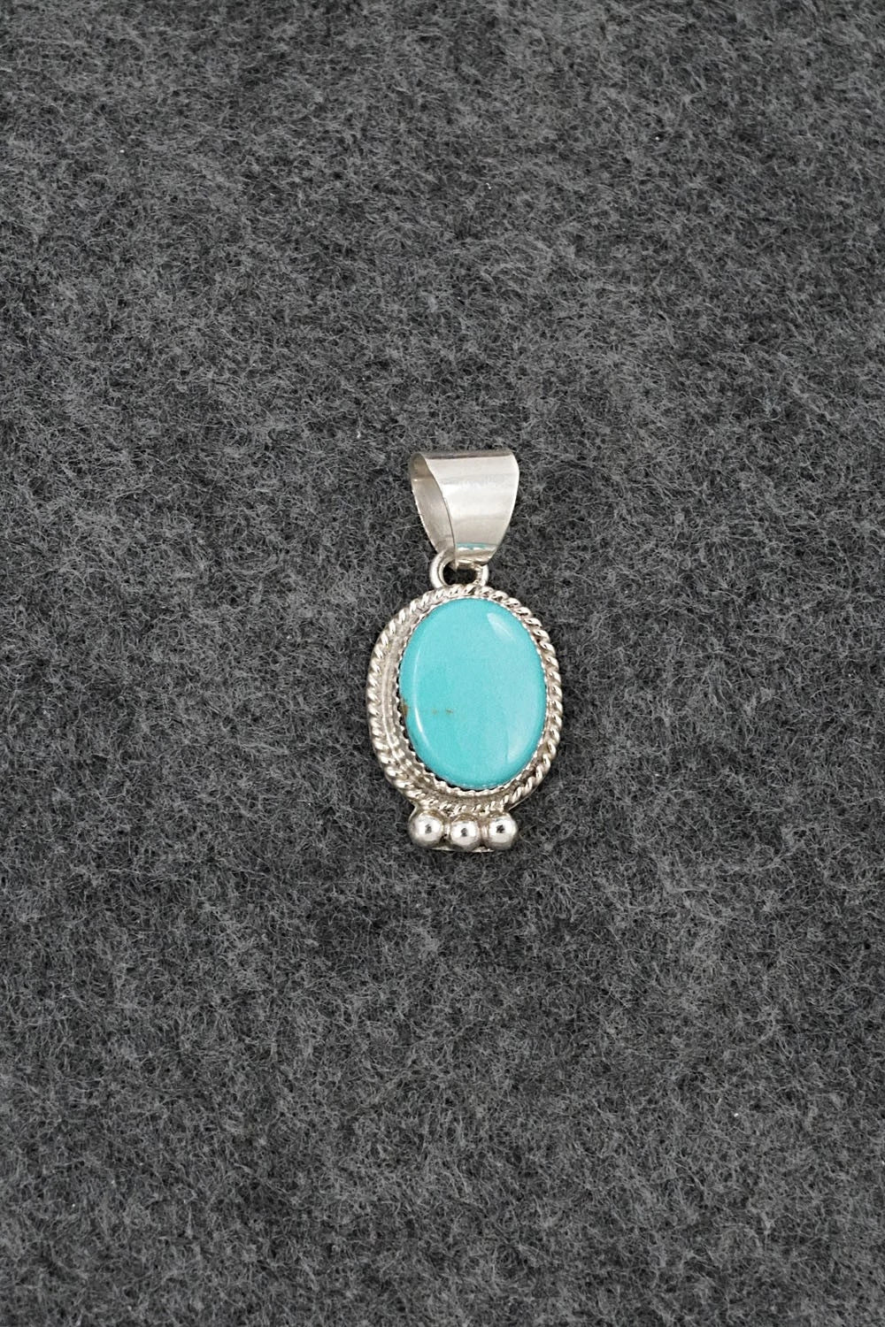 Turquoise & Sterling Silver Pendant - Byron Begay