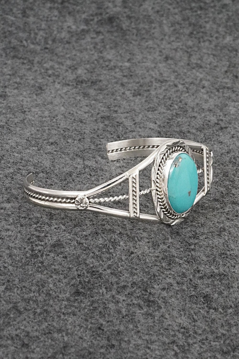 Turquoise & Sterling Silver Bracelet - Ella Spencer