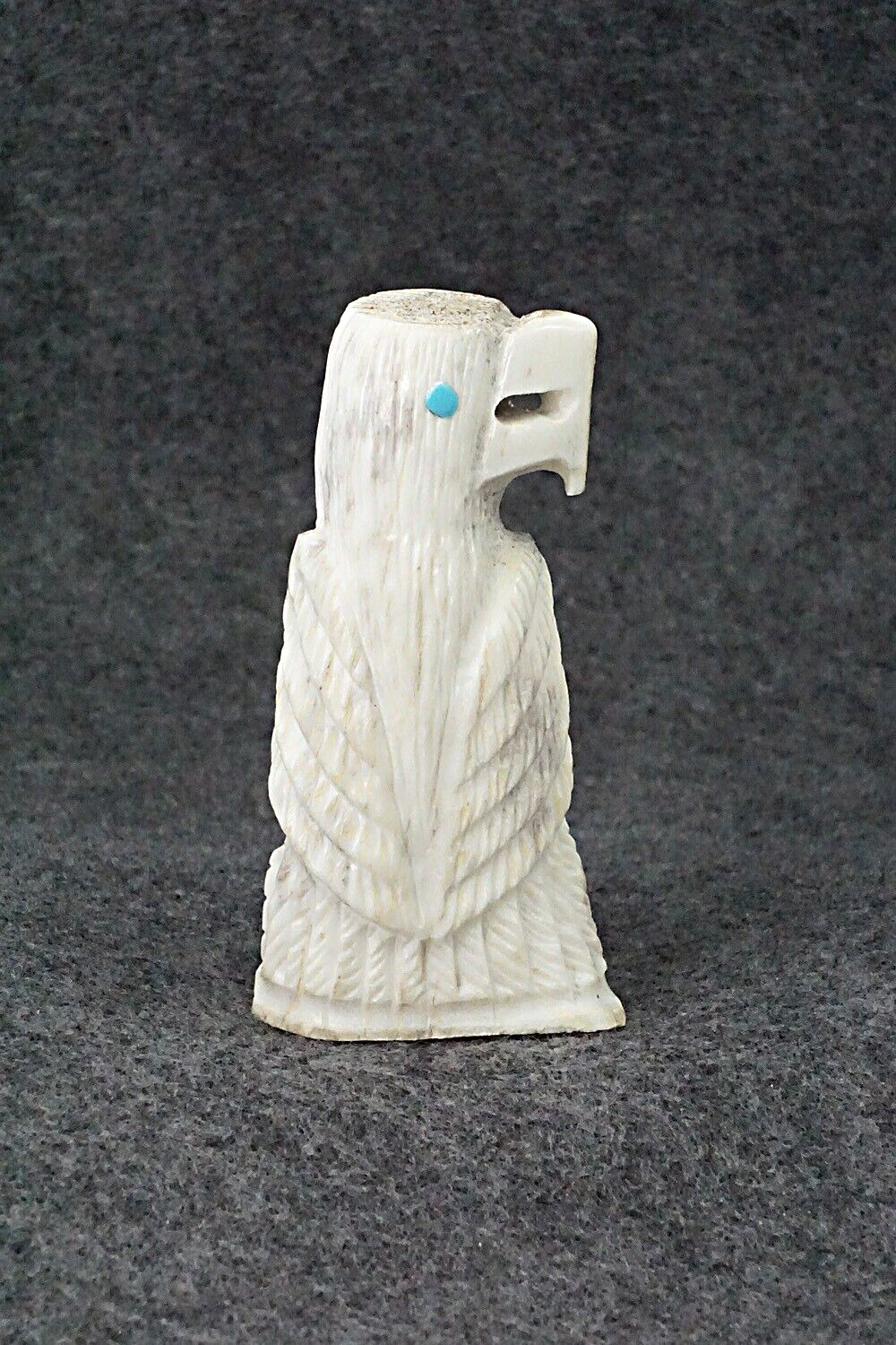 Eagle Zuni Fetish Carving - Garrick Weeka