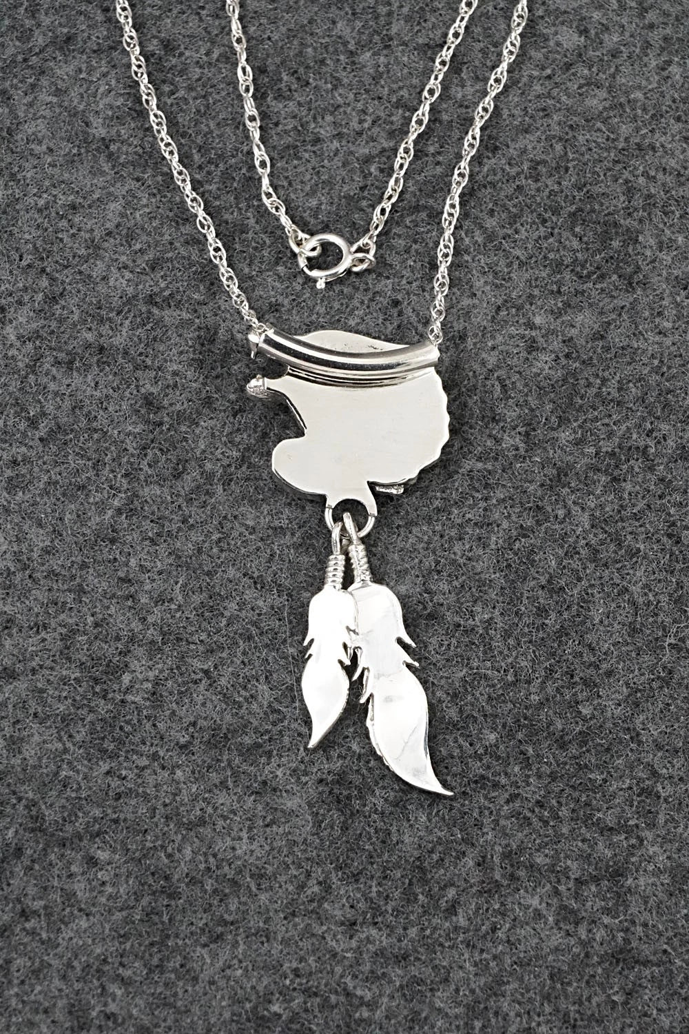 Turquoise & Sterling Silver Necklace - Genevieve Francisco