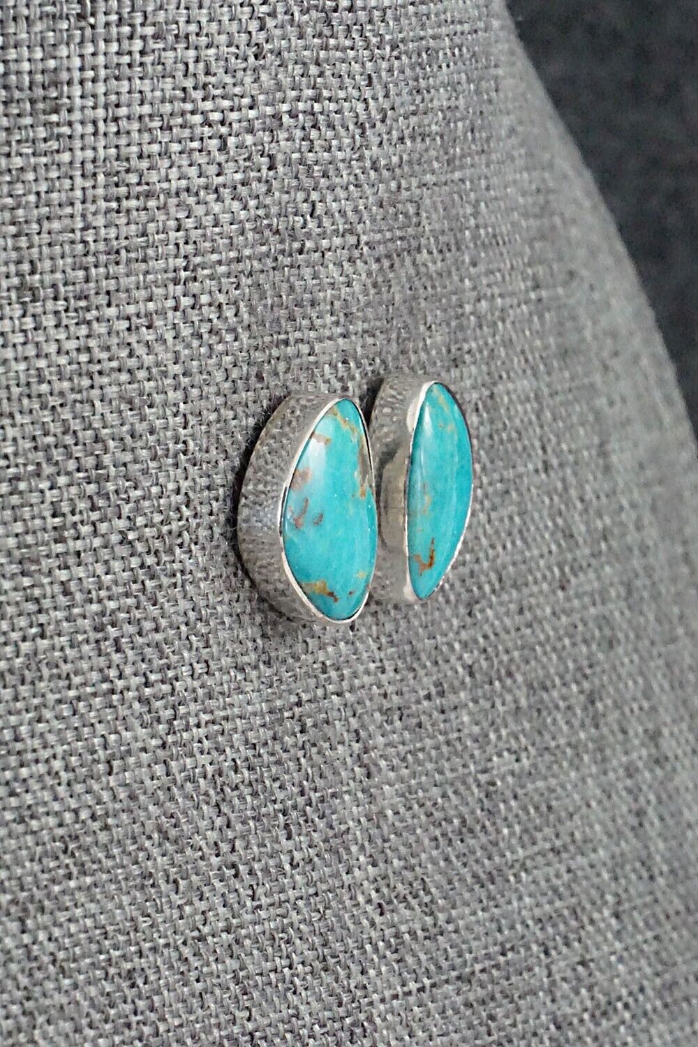Turquoise & Sterling Silver Earrings - Marco Begaye