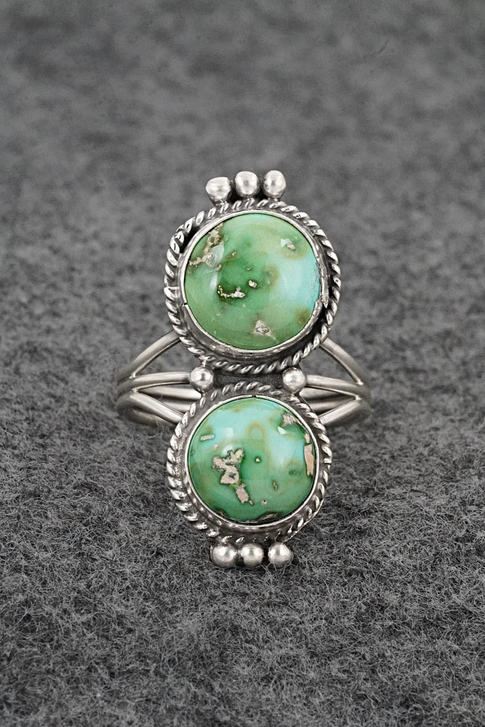 Turquoise & Sterling Silver Ring - Rena Begay - Size 9