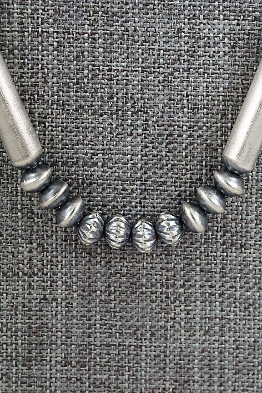 Sterling Silver Navajo Pearl Necklace 20" - Tonisha Haley