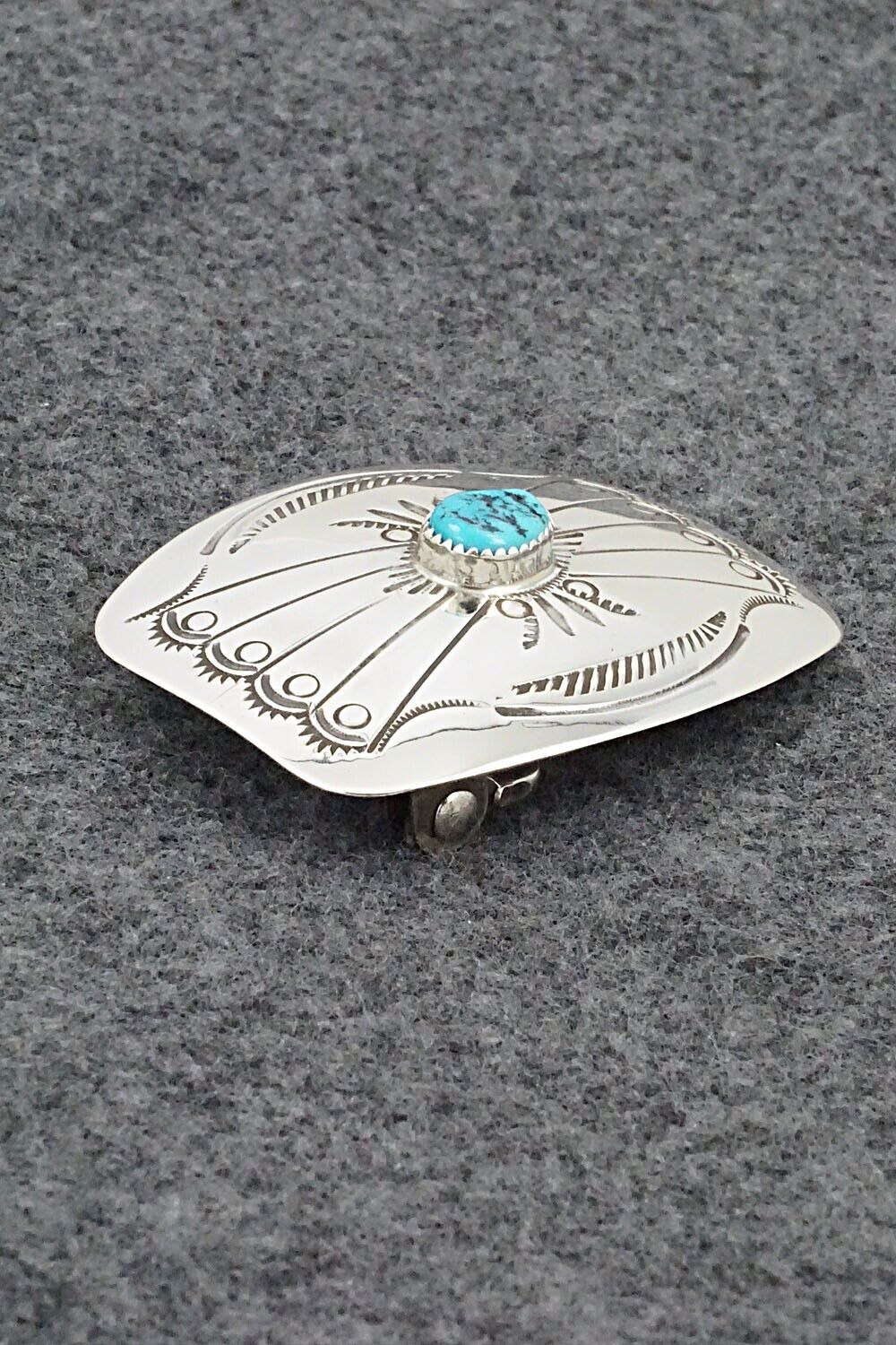 Turquoise & Sterling Silver Belt Buckle - Jolene Begay