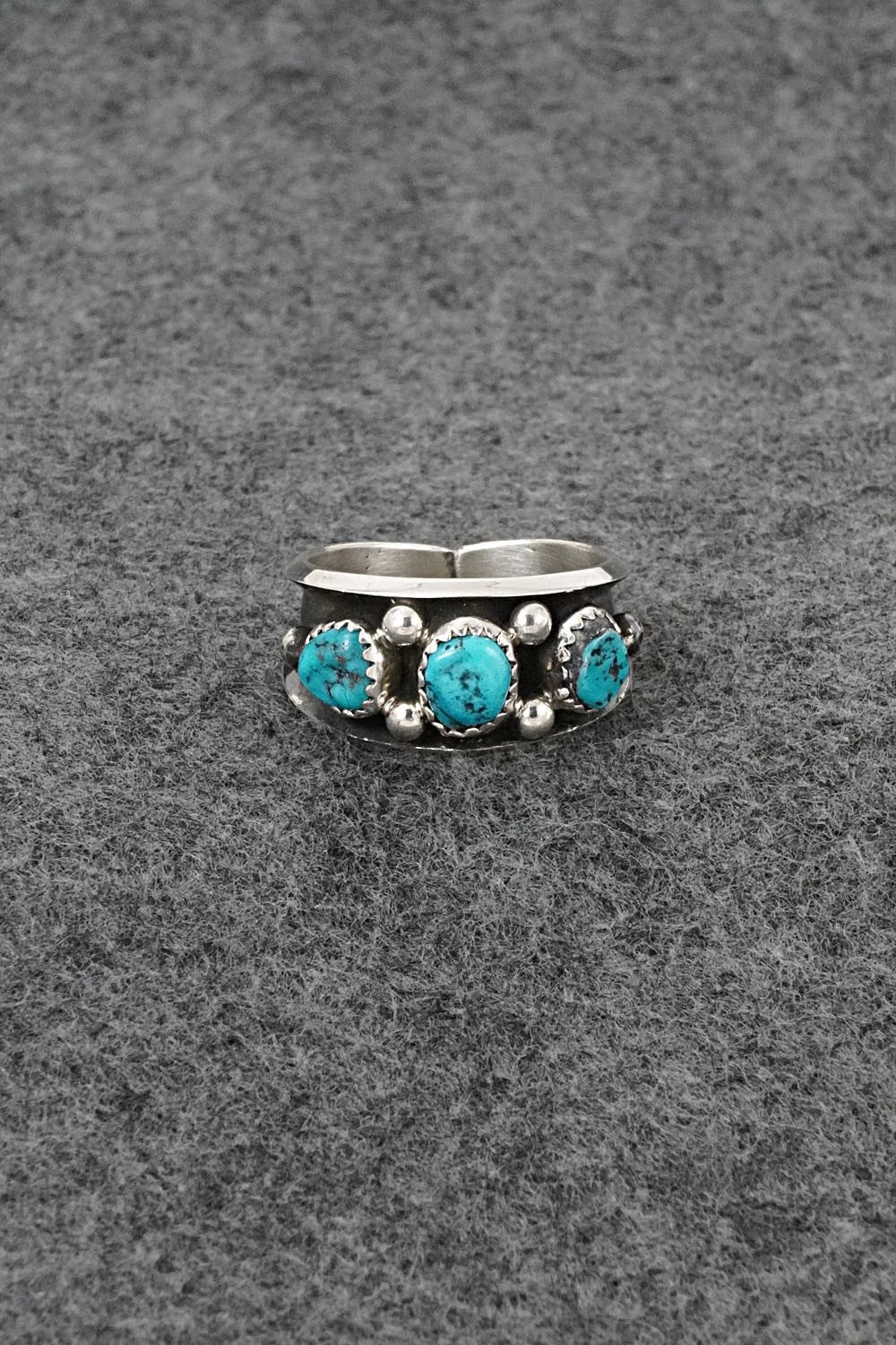 Turquoise & Sterling Silver Ring - Paul Largo - Size 10