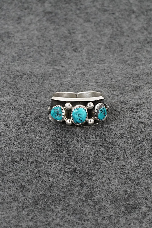 Turquoise & Sterling Silver Ring - Paul Largo - Size 10