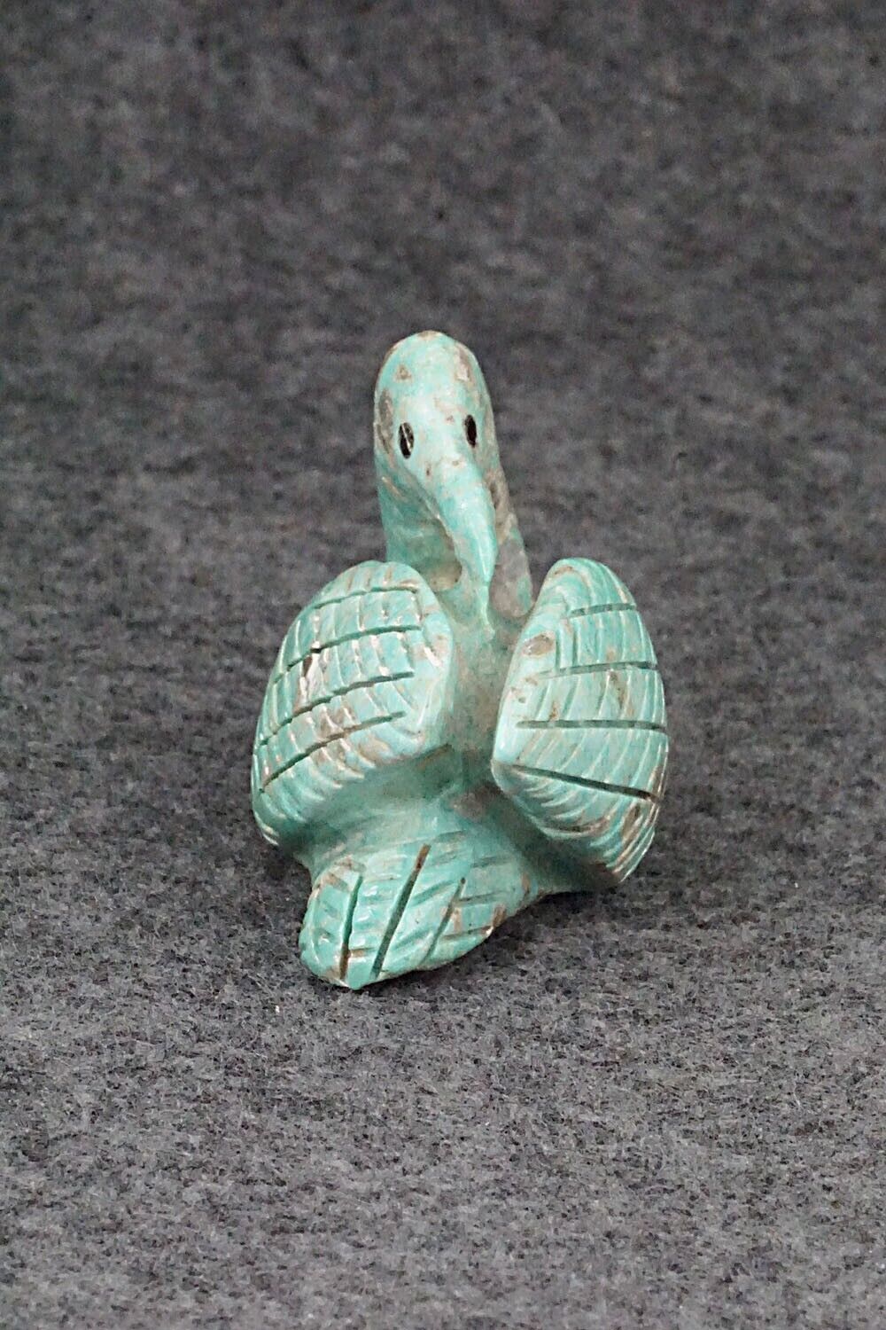 Swan Zuni Fetish Carving - Cody Cheama