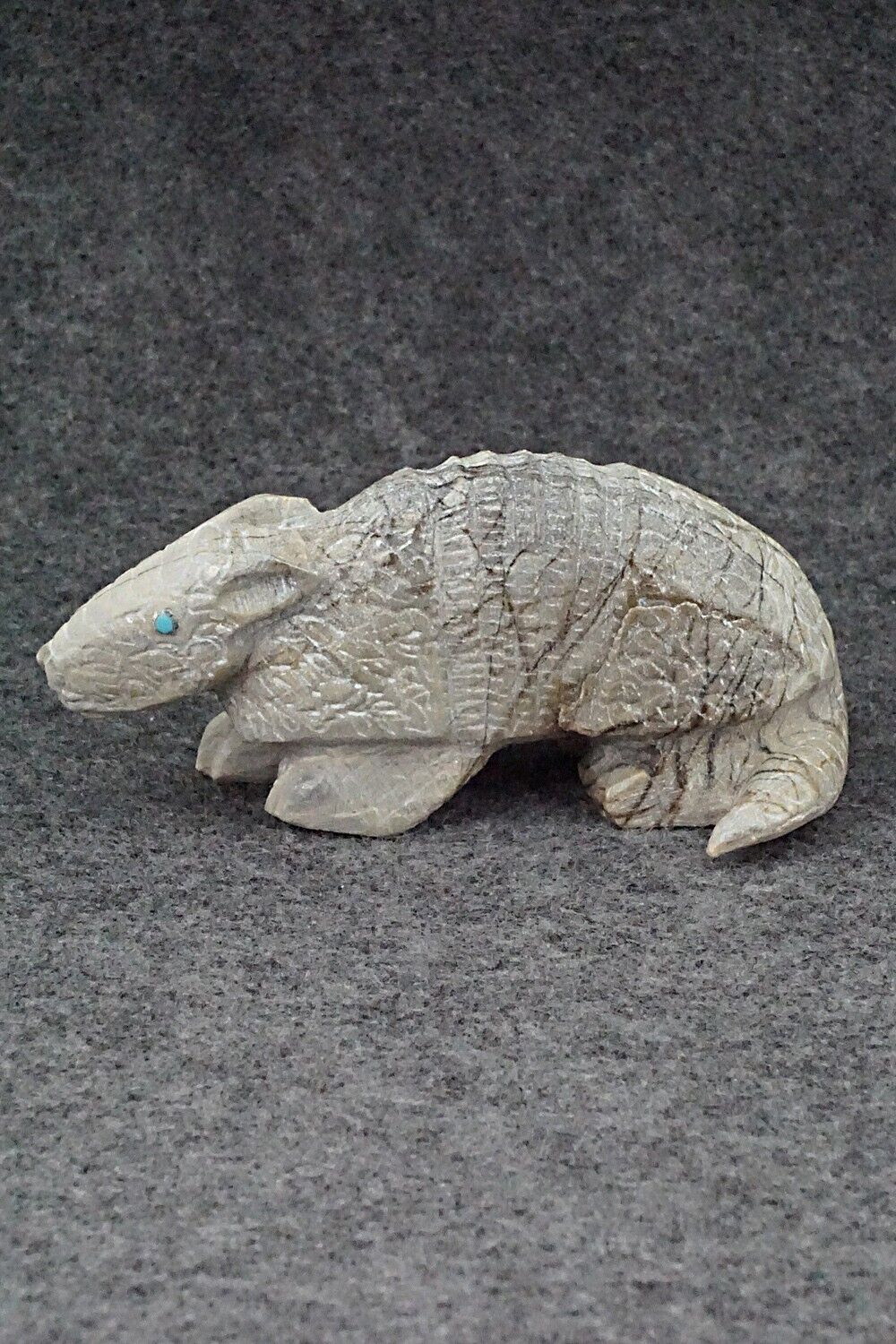 Armadillo Zuni Fetish Carving - Derrick Kaamasee