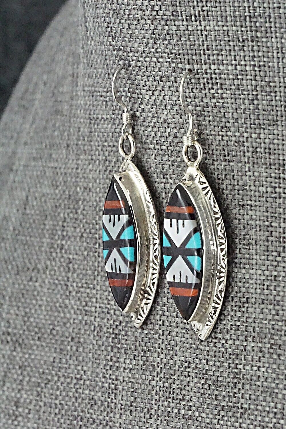 Multi-Stone & Sterling Silver Inlay Necklace Set - Leslie Lamy