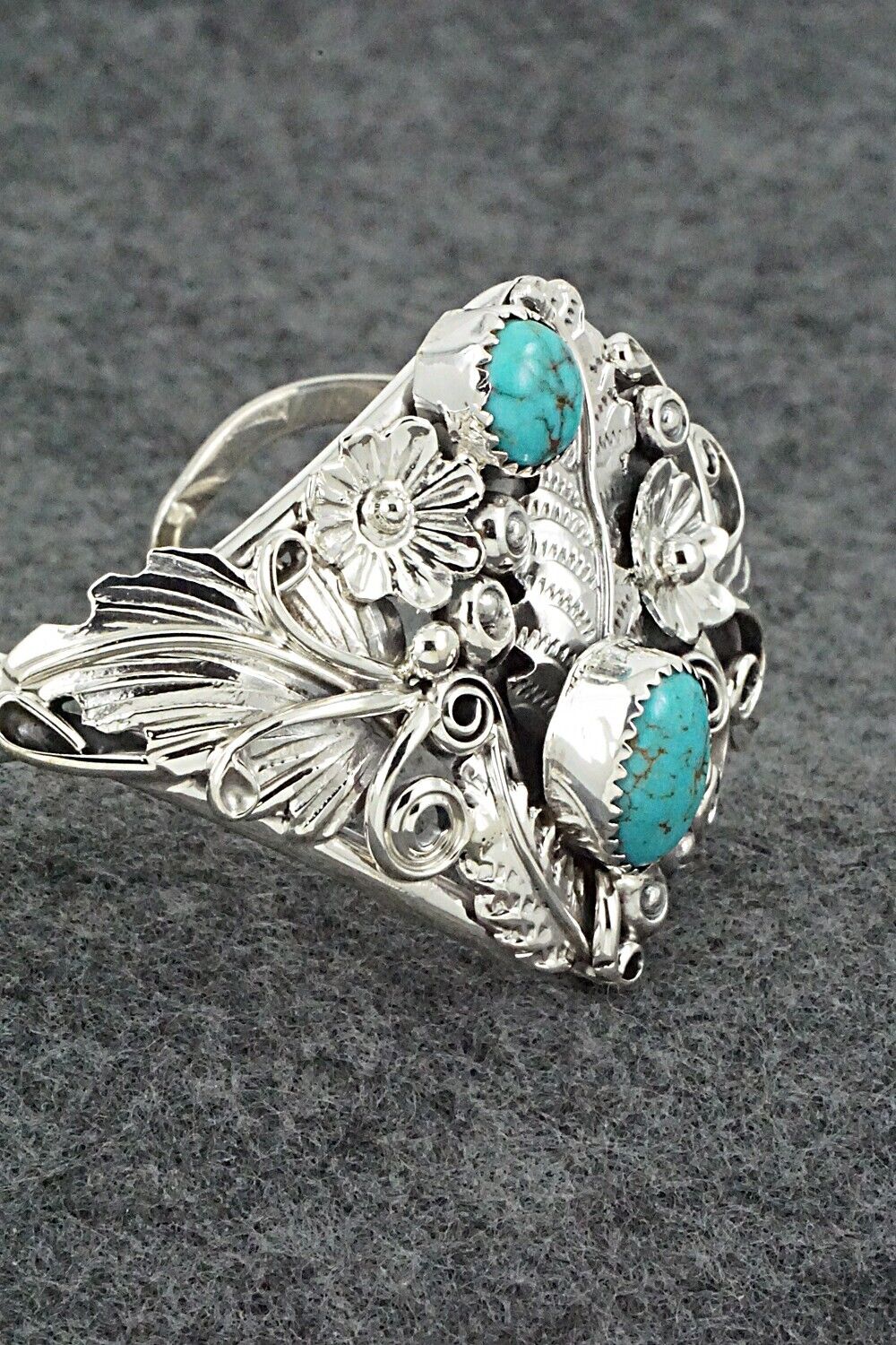 Turquoise & Sterling Silver Bracelet - Harry Yazzie