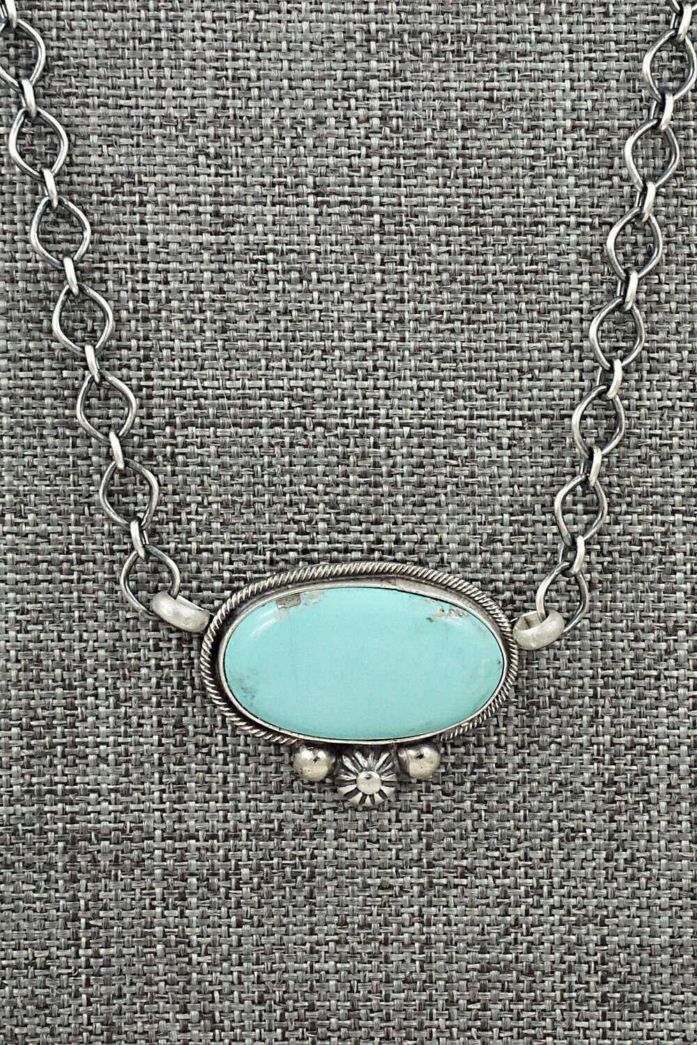 Turquoise & Sterling Silver Necklace - Kathleen Livingston