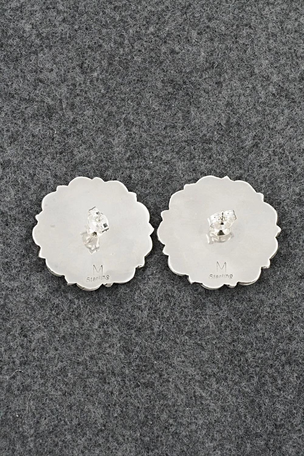 Turquoise & Sterling Silver Earrings - Gerald Mitchell