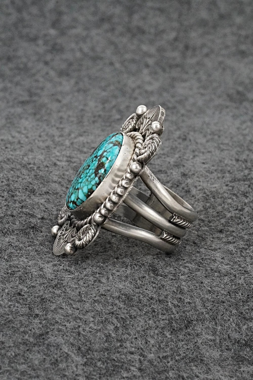 Turquoise & Sterling Silver Ring - Michael Calladitto - Size 9