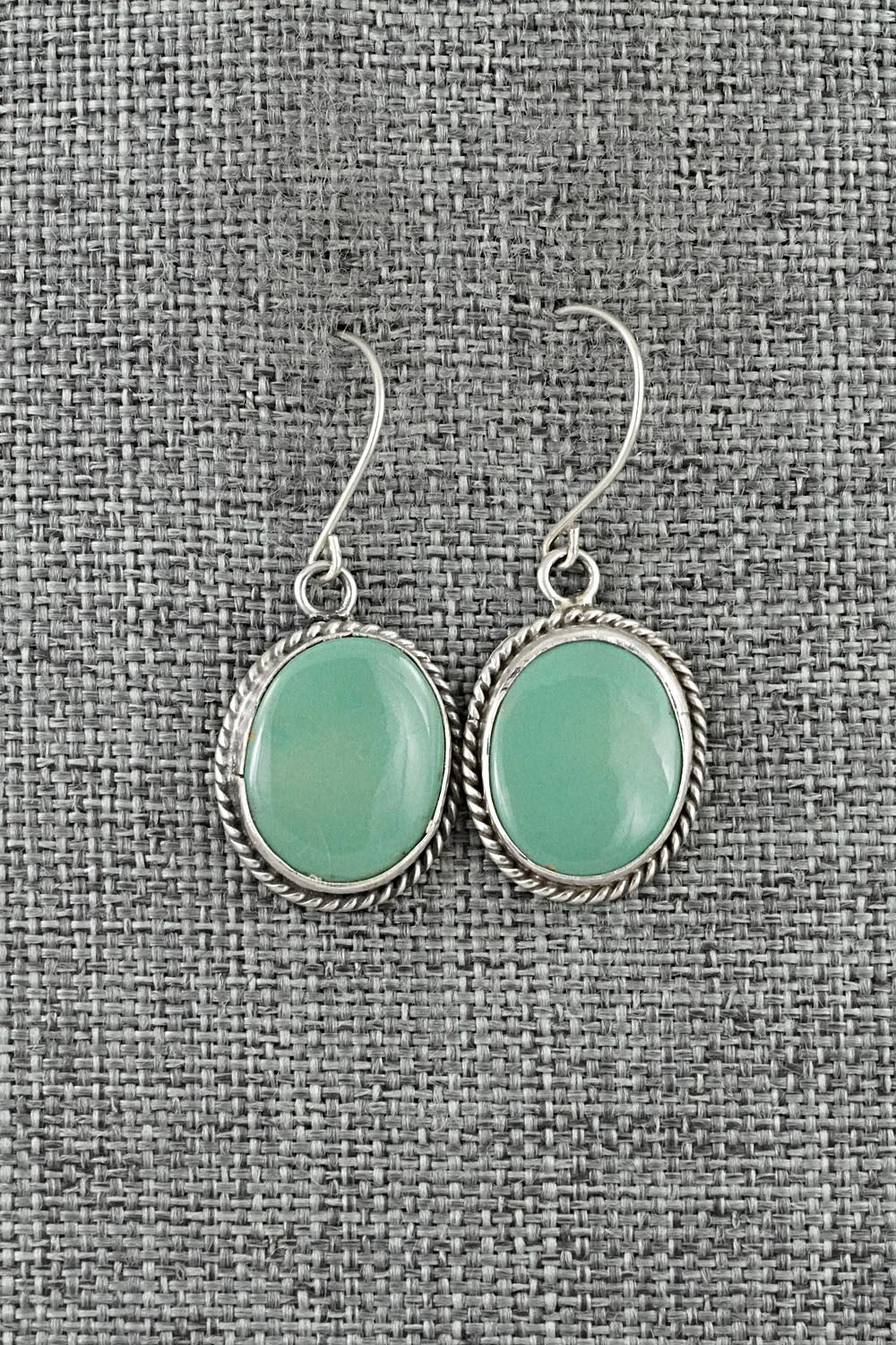 Turquoise & Sterling Silver Earrings - Rosemary Saunders