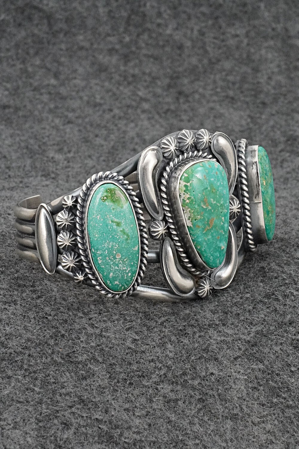 Turquoise & Sterling Silver Bracelet - Raymond Delgarito