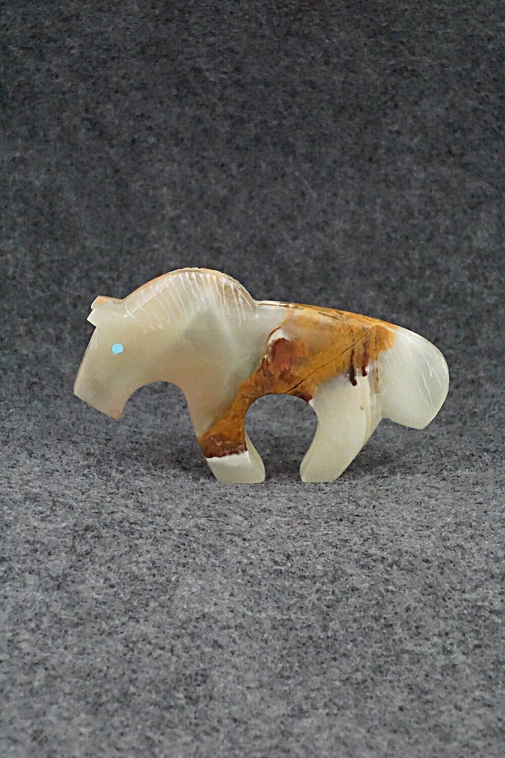 Horse Zuni Fetish Carving - Kenric Laiwakete