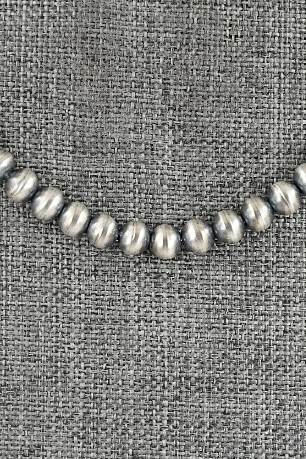 Sterling Silver Navajo Pearl Necklace 14" - Dorinda Mariano