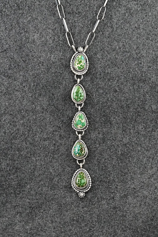 Turquoise & Sterling Silver Necklace - Bobby Johnson