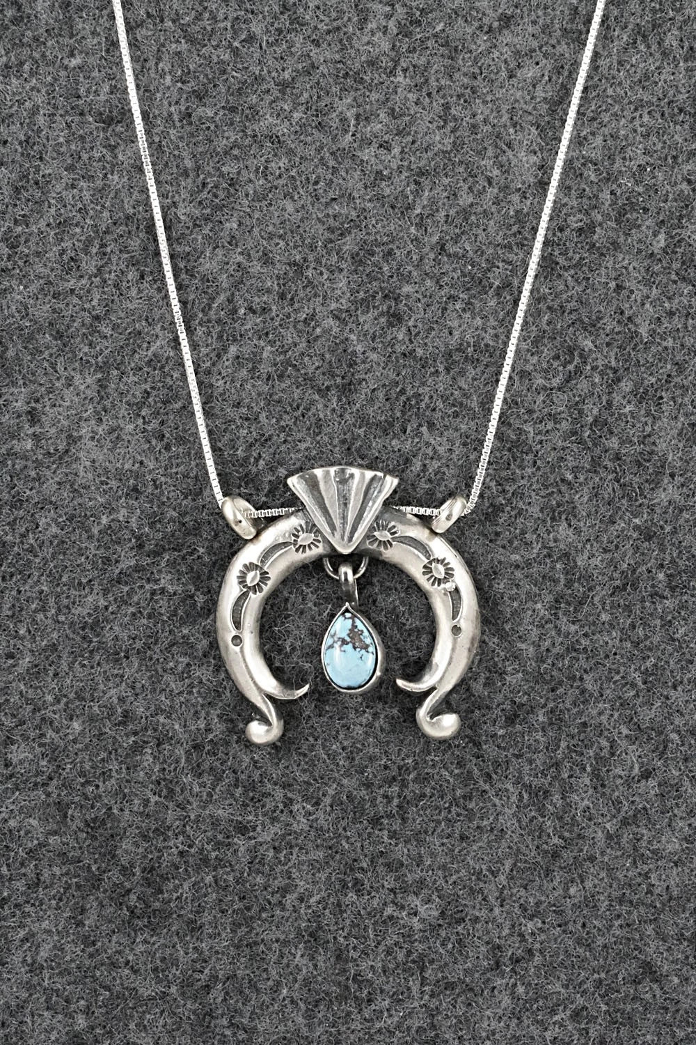 Turquoise & Sterling Silver Necklace - Gary Shorty