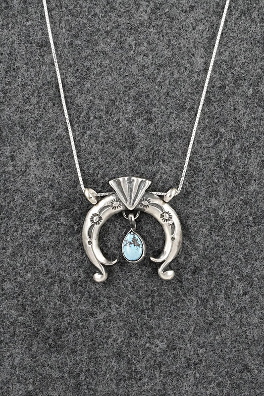 Turquoise & Sterling Silver Necklace - Gary Shorty