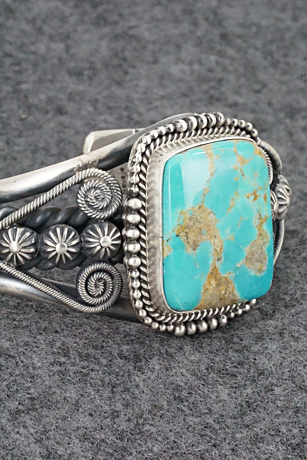 Turquoise & Sterling Silver Bracelet - Michael Calladitto