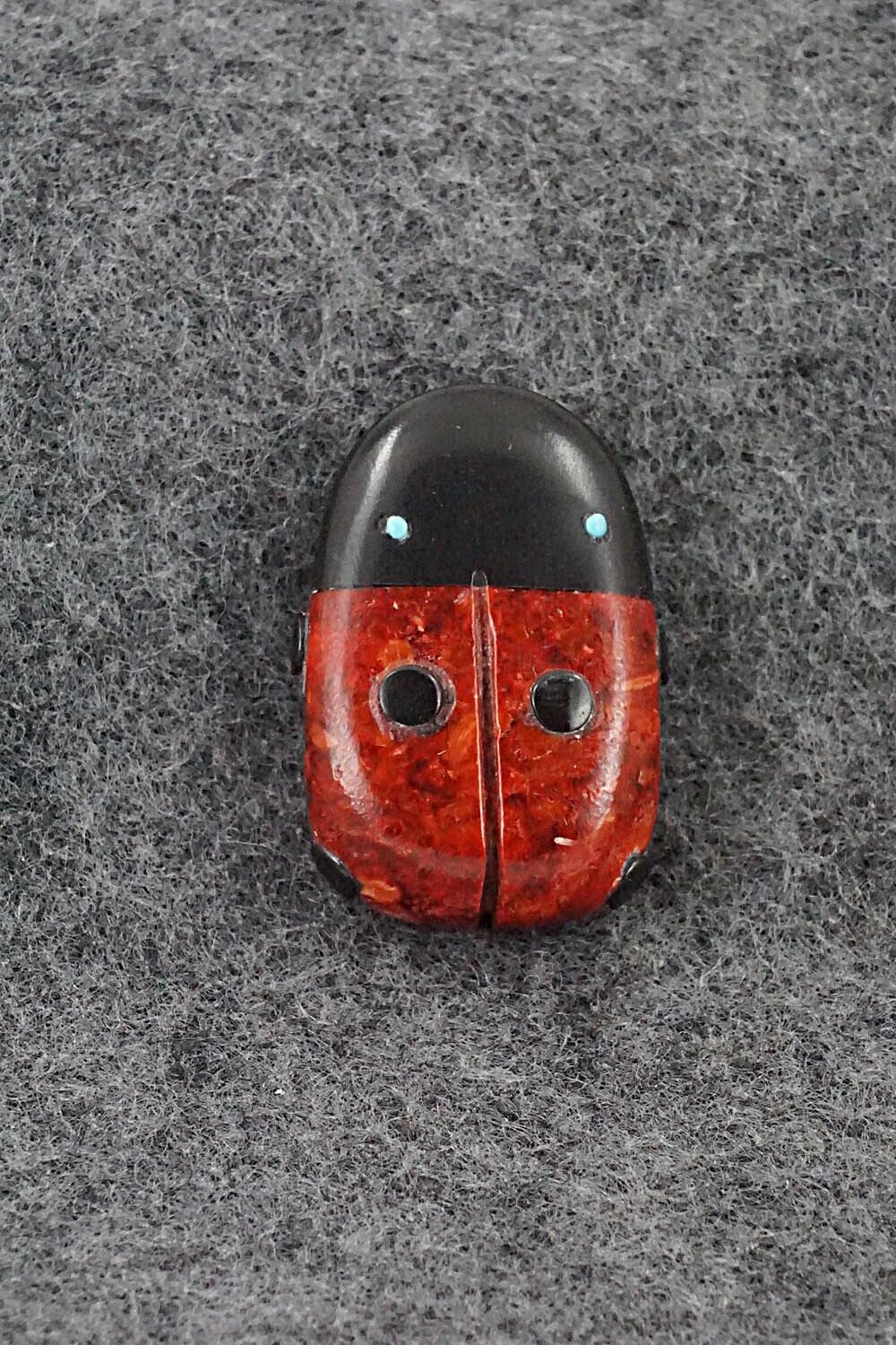 Ladybug Zuni Fetish Carving - Reynold Lunasee