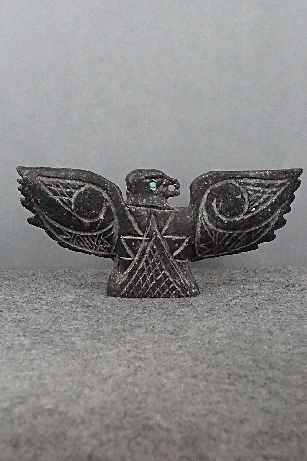 Eagle Zuni Fetish Carving - Jerrold Lahaleon