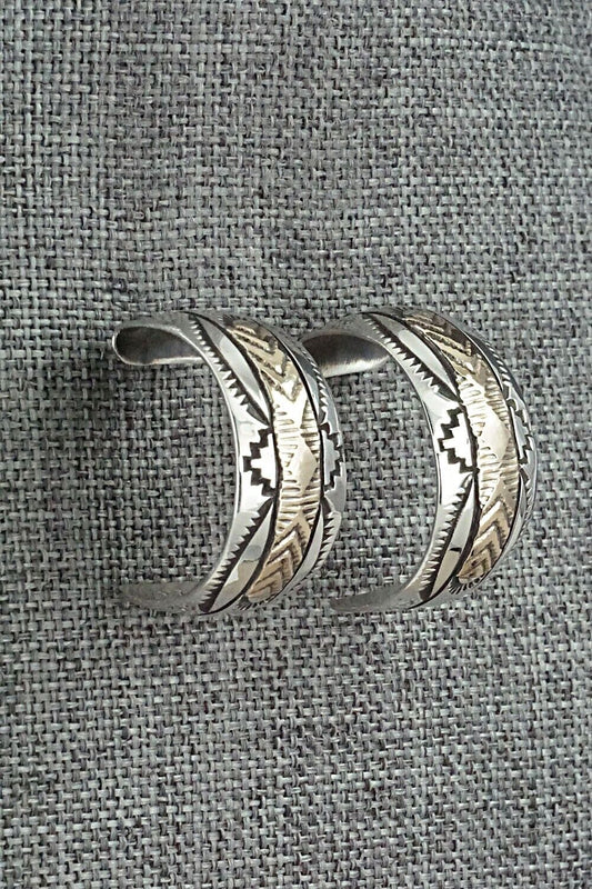 Sterling Silver & Gold Fill Hoop Earrings - Bruce Morgan