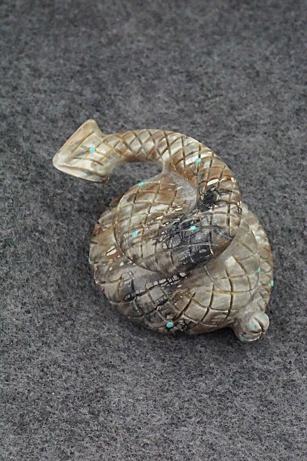 Rattlesnake Zuni Fetish Carving - Douglas Martza