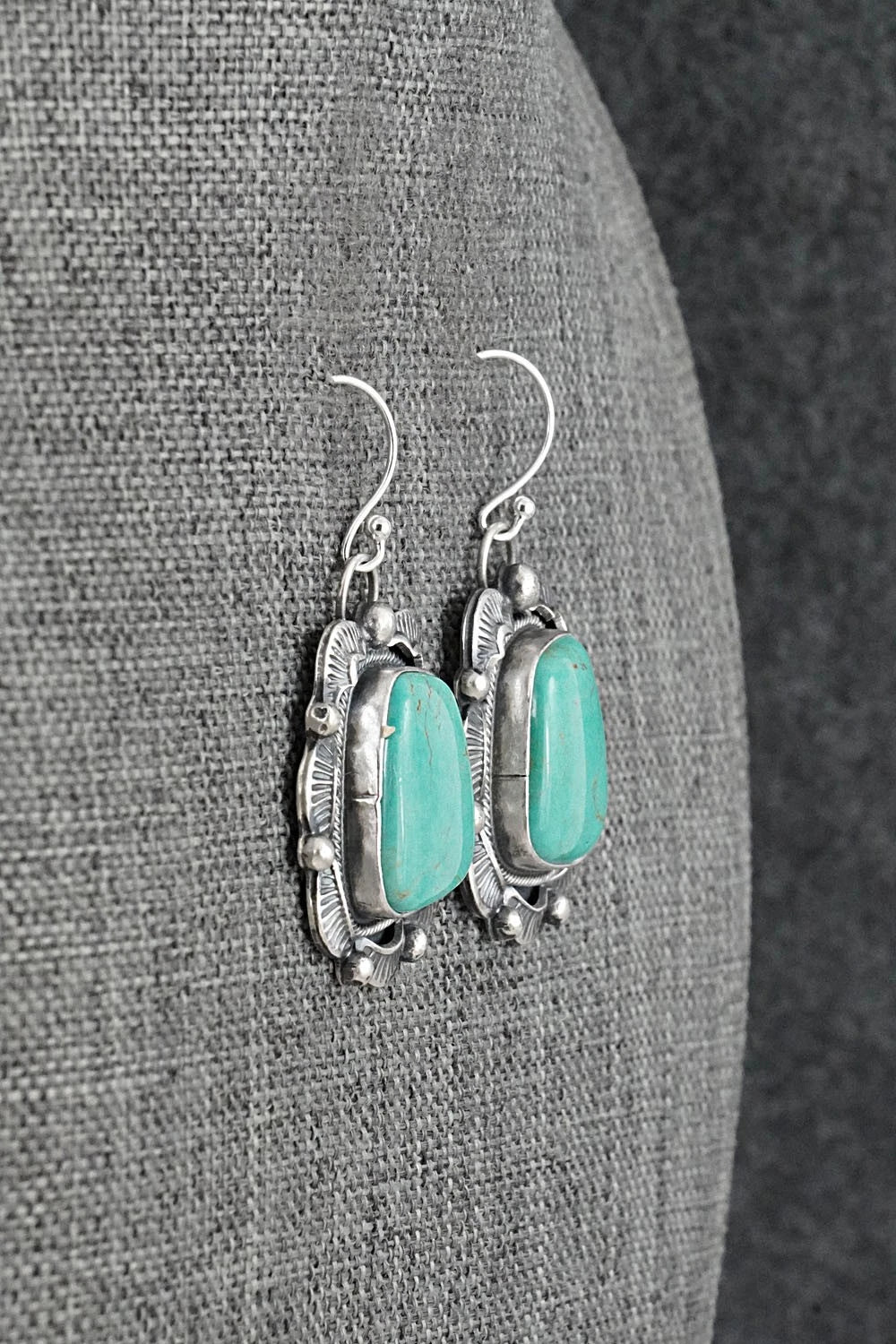 Turquoise & Sterling Silver Earrings - Jackson Hoskie