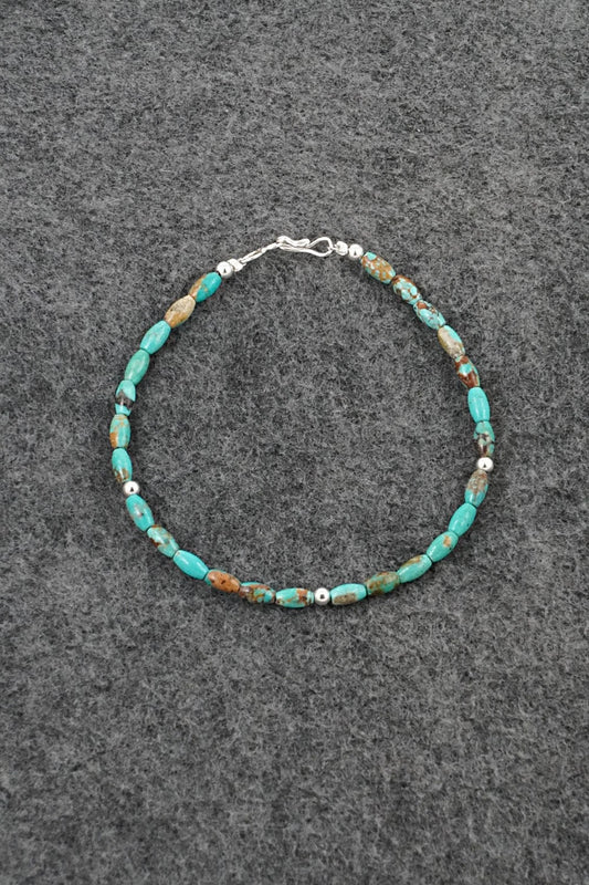 Turquoise & Sterling Silver Bracelet - Doreen Jake