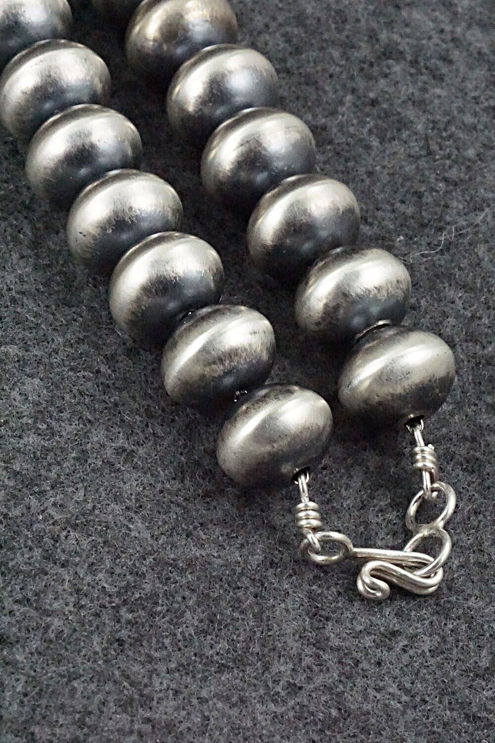 Sterling Silver Navajo Pearl Necklace - Bryannen Halwood