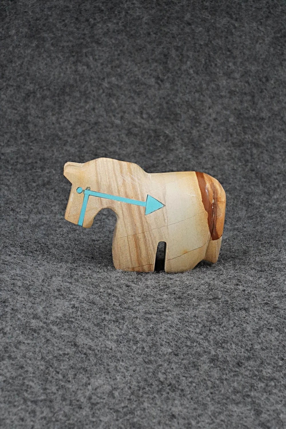 Horse Zuni Fetish Carving - Bernard Laiwakete