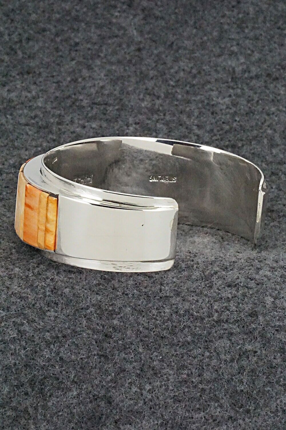 Spiny Oyster & Sterling Silver Bracelet - Harold Smith