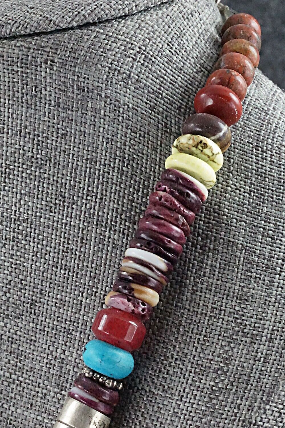 Multi-Stone and Sterling Silver Necklace Set - Tommy Singer